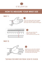Measure your wrist size Celovis Jewellery