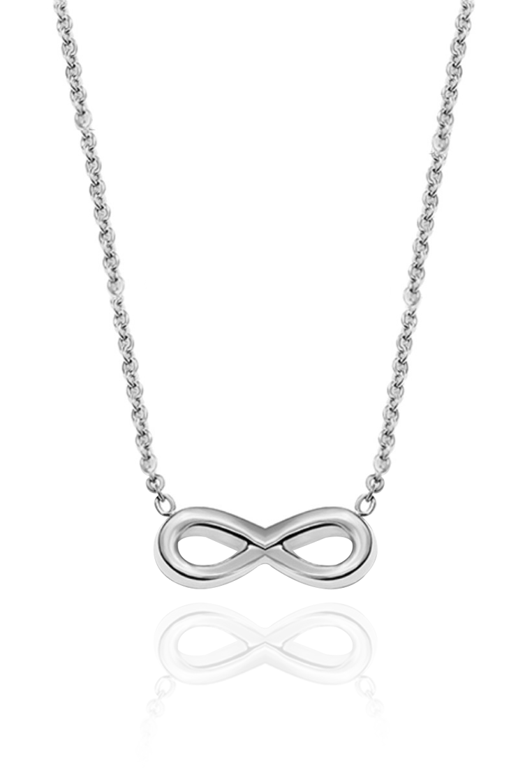 Infinity Endless Love Necklace with Bracelet Gift Bundle