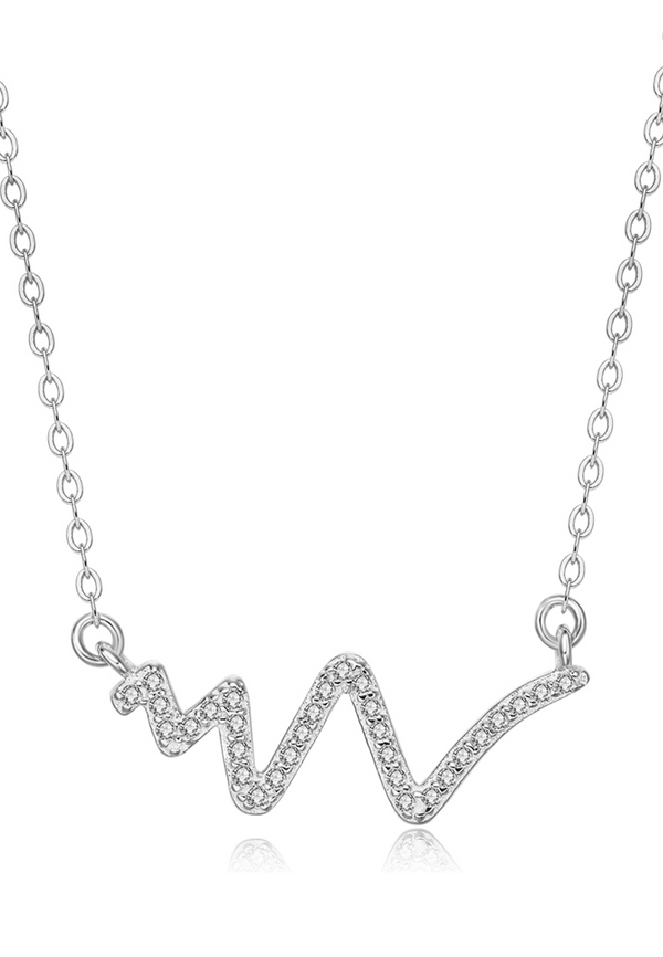 Celovis Jewellery - Electra Heartline Zirconia Necklace