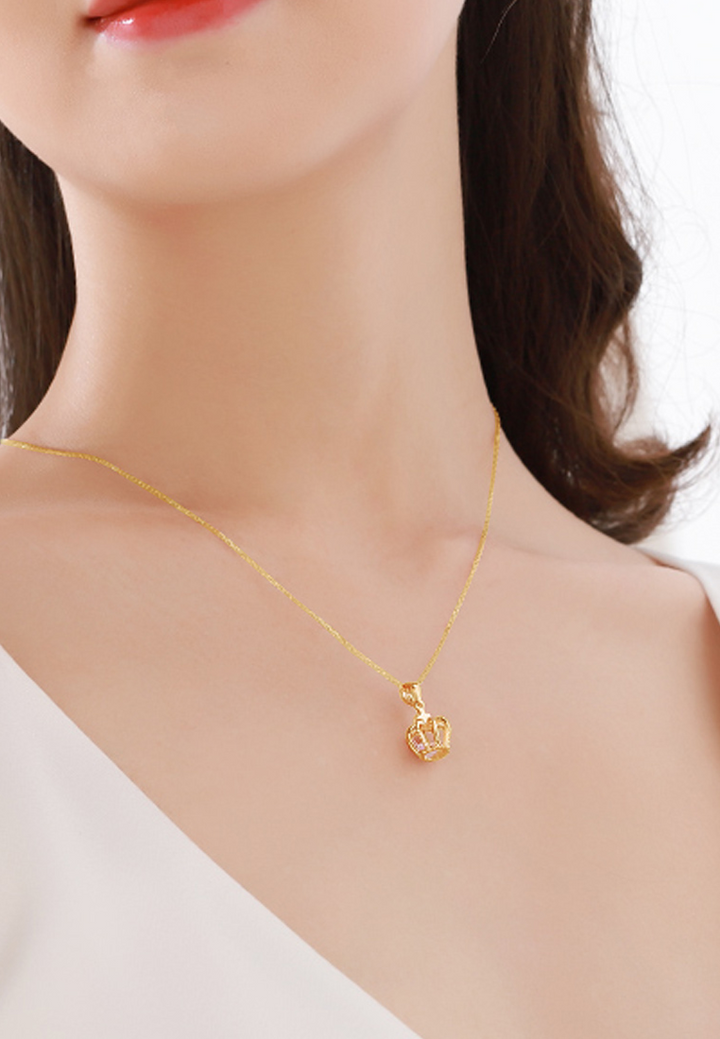 Celovis Jewellery - Imperial Crown Zirconia Stone Necklace