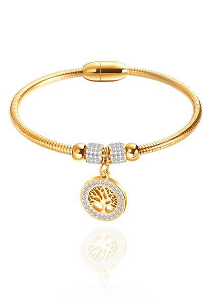 Eden Family Tree of Life with Austrian Crystal Bangle