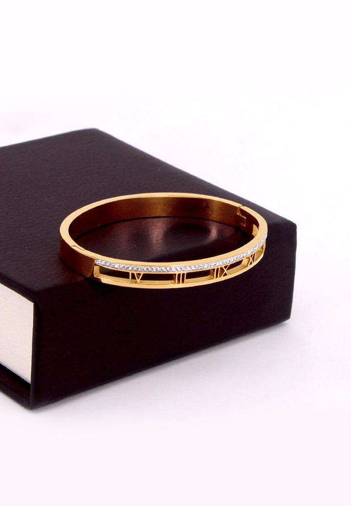 Lucius with Hollow Roman Numeral Bangle