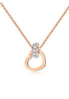 Jiwinci Heart Interlocking with Dias Necklace - Celovis Jewelry